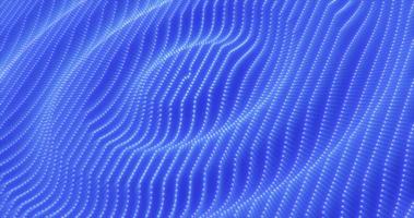 astratto blu onde striature cerchi di particelle e puntini futuristico ritmico raggiante Magia energia. astratto sfondo foto