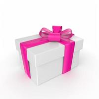 regalo scatola isolato su sfondo foto