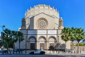 wilshire viale tempio. esso è il il più antico ebraico congregazione nel los angeles, California e uno di il attrazioni di il città, con suo grande bizantino rinascita cupola. foto