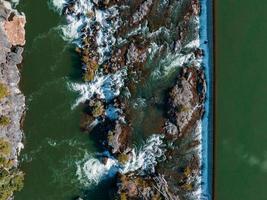 aereo Visualizza di il acqua autunno quello il città di Idaho cascate, id Stati Uniti d'America è di nome dopo. foto