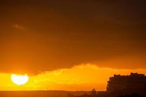 cielo Visualizza al di sopra di il tramonto foto