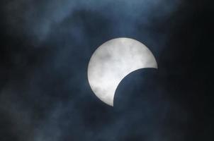 eclissi solare parziale foto