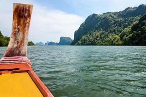 viaggio di barca nel phang nga baia foto