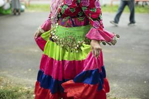 popolare costume. festa su strada. vecchio stile Abiti. foto