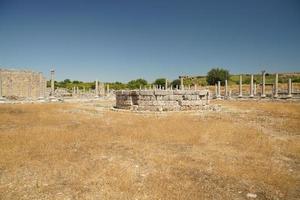 agorà di perge antico città nel antalya, turkiye foto