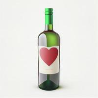 vicino su tiro di vino per San Valentino giorno sfondo con copia spazio. regalo idee per san valentino. foto