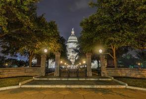 il Texas stato Campidoglio costruzione, notte foto