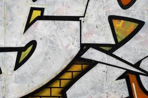 bellissimo strada arte graffiti. astratto colore creativo disegno moda colori su il muri di il città. urbano contemporaneo cultura. titolo dipingere su muri. cultura gioventù protesta foto