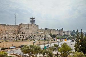 Visualizza di il re david S Torre nel vecchio Gerusalemme città foto