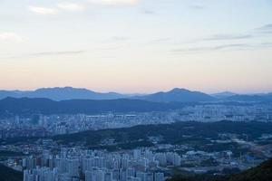 paesaggio dell'appartamento a seoul, corea foto