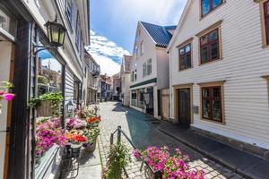 impressioni a partire dal il vecchio città di il norvegese città di Trondheim nel estate foto