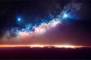 stellato notte estetico fantasia digitale sfondo. foto