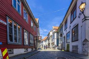 impressioni a partire dal il vecchio città di il norvegese città di Trondheim nel estate foto