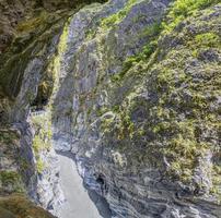 panoramico immagine di stretto taroko gola nel il taroko nazionale parco su il isola di Taiwan nel estate foto