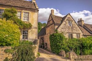 vecchio cotswolds cittadina di castello pettinare, Inghilterra. foto