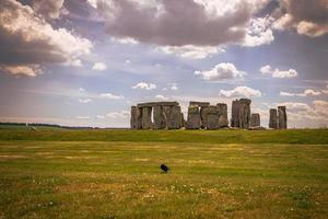 antico rovine di il druido luogo di Stonehenge su il pianura di Salisbury, Inghilterra. foto