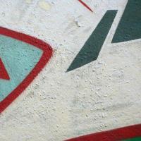 strada arte. astratto sfondo Immagine di un' frammento di un' colorato graffiti pittura nel cromo e rosso toni foto