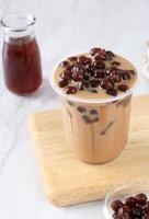 Taiwan boba bevanda latte tè foto