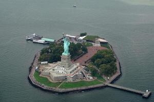 nuovo York città Manhattan elicottero giro aereo paesaggio urbano foto