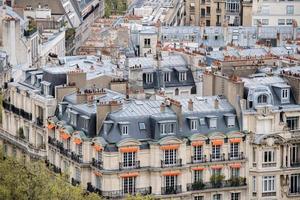 Parigi tetti e edificio vista della città foto