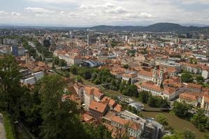 graz Austria aereo panorama a partire dal orologio Torre foto