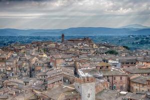 siena aereo Visualizza panorama paesaggio urbano foto