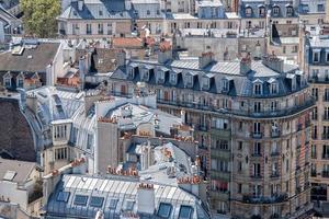 Parigi tetti e edificio vista della città foto