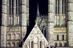 Lincoln Cattedrale nel grande Gran Bretagna notte Visualizza foto