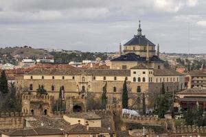 toledo aereo Visualizza di il medievale vecchio cittadina, Spagna foto