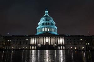 dc Campidoglio a notte nel Washington Stati Uniti d'America foto