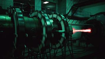 elettrico plasma nel futuristico reattore foto
