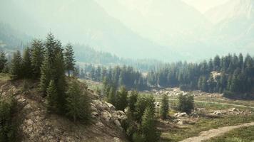 sporco strada e escursioni a piedi pista traccia nel dolomiti montagna foto