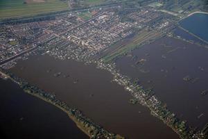 amsterdam allevato i campi aereo panorama paesaggio mentre atterraggio foto