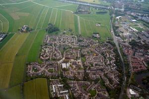 amsterdam allevato i campi aereo panorama paesaggio mentre atterraggio foto