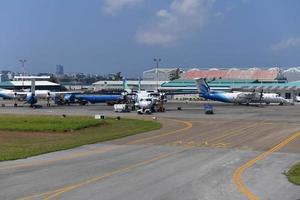 maschio, Maldive - febbraio 11 2018 - maschio Maldive internazionale aeroporto foto