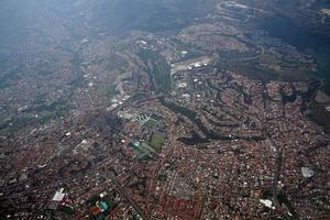 Messico città aereo panorama landcape a partire dal aereo foto