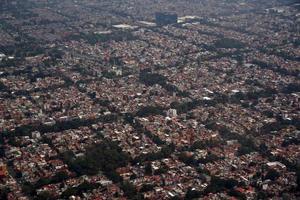 Messico città aereo panorama landcape a partire dal aereo foto