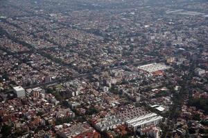 Messico città aereo panorama landcape a partire dal aereo foto