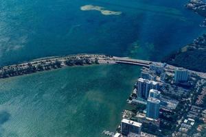 Florida miami aereo Visualizza panorama paesaggio foto