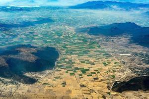 allevato i campi aereo Visualizza paesaggio foto