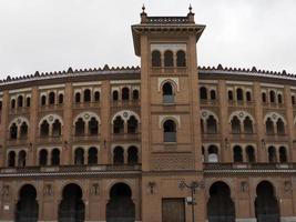 Madrid plaza de toros Toro combattente storico arena las ventas foto