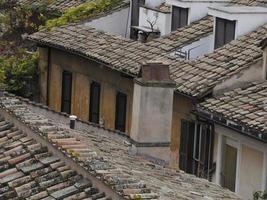 Roma Casa tetto e Chiesa cupola paesaggio urbano roofdome Visualizza panorama foto