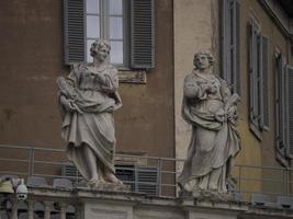 santo Peter basilica Roma Visualizza di statua dettaglio foto