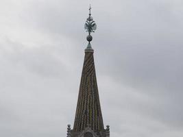 Roma Casa tetto e Chiesa cupola paesaggio urbano roofdome Visualizza panorama foto