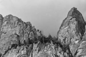dolomiti pordoi montagna Alpi enorme Visualizza nel nero e bianca foto
