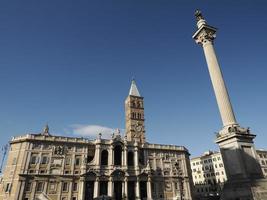 Santa maria maggiore Chiesa basilica Roma Italia Visualizza su soleggiato giorno foto