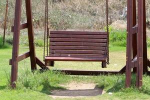 figure su il terreno di gioco nel un' città parco nel Israele. foto