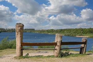 riposo posto a elbsee natura riserva,duesseldorf,germania foto