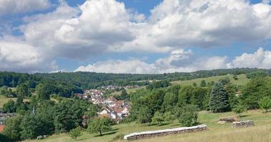 villaggio di weibersbrunn nel spessart ,Baviera, Germania foto