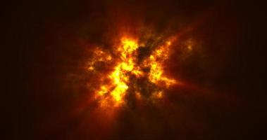 astratto giallo arancia nuvoloso nuvoloso cielo e sole raggi nel cattivo tempo atmosferico, astratto sfondo foto